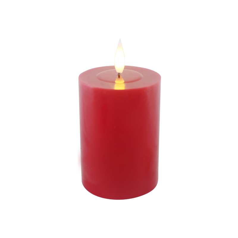 Ivory White 3D Wick LED Flameless Candle