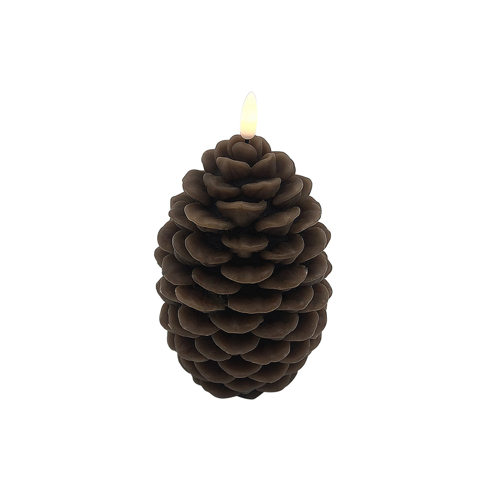 Pine Cone Electronic LED 3D Candle