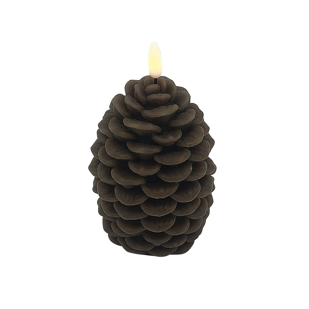 Pine Cone Electronic LED 3D Candle