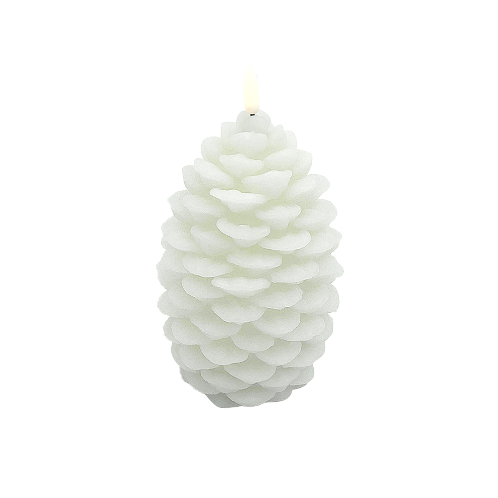 Pine Cone Electronic LED 3D Candle