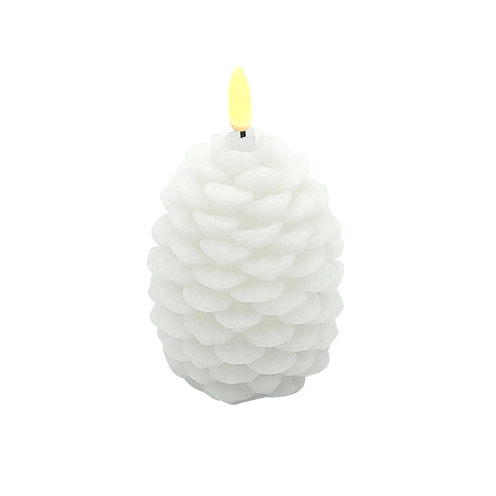 Pine Cone Electronic LED 3D Candle