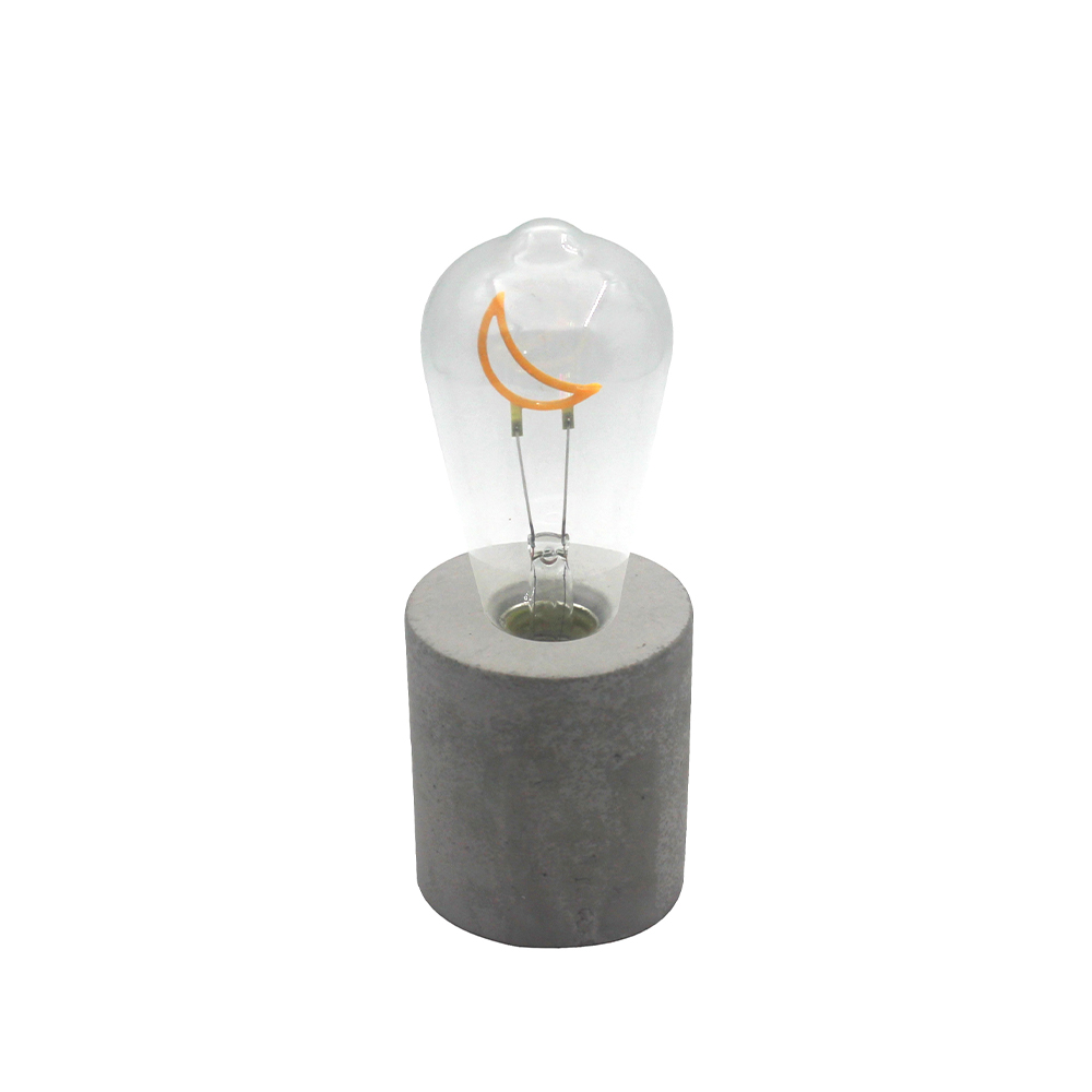 LED Mini Grey Cement Desk Lamp