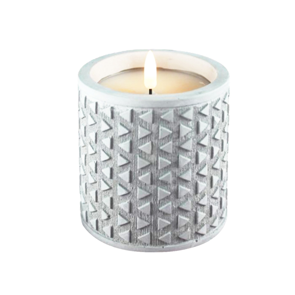 Flameless Cement 3D LED Candle