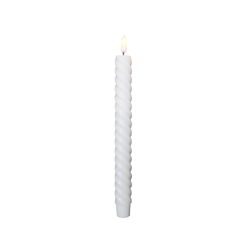 LED Spiral Flameless Rod-Shaped Candle