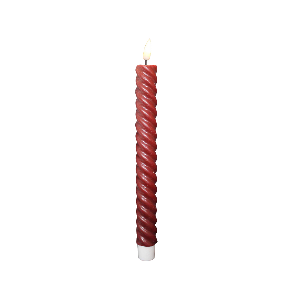 LED Spiral Flameless Rod-Shaped Candle