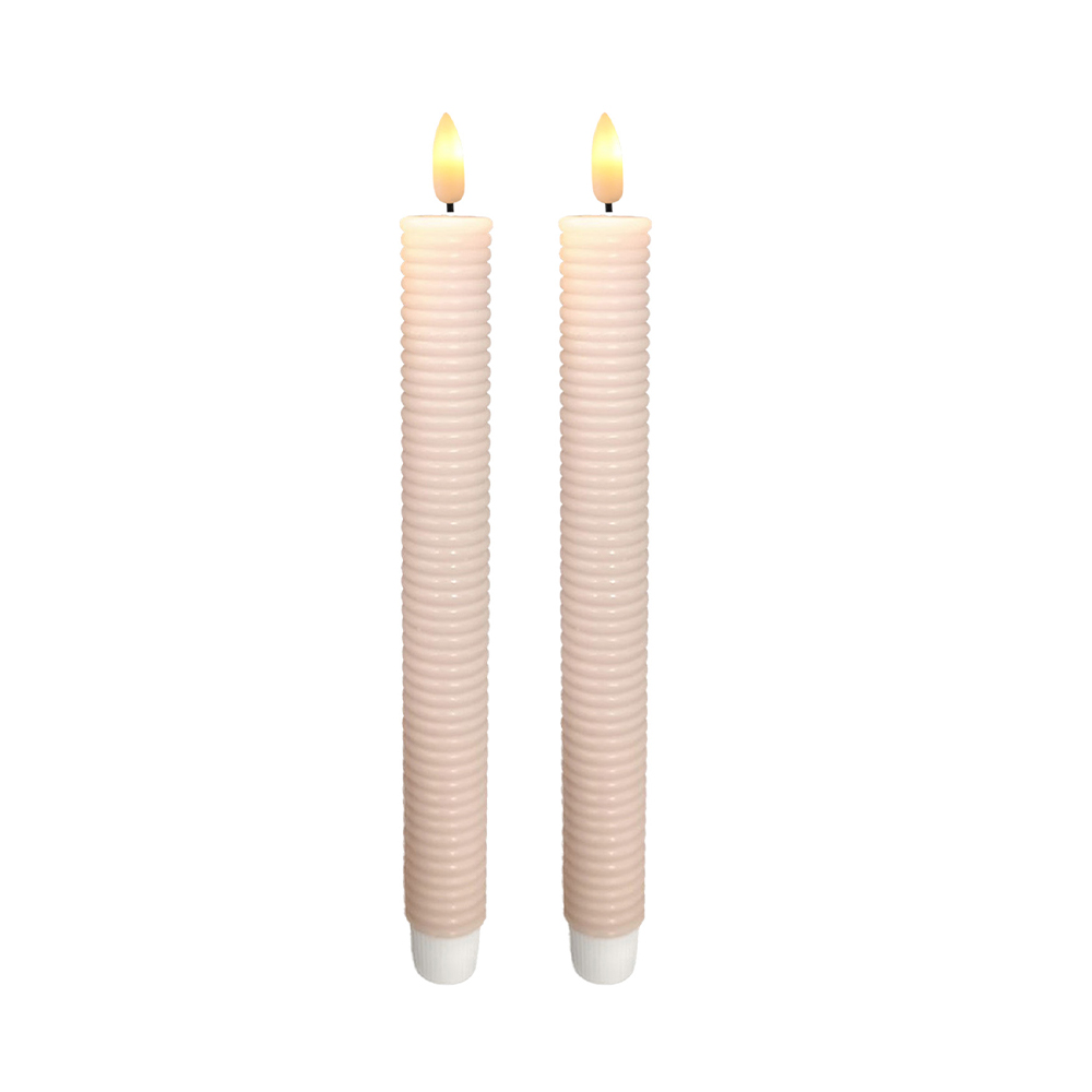 LED Stacked Thin Cylindrical Candle