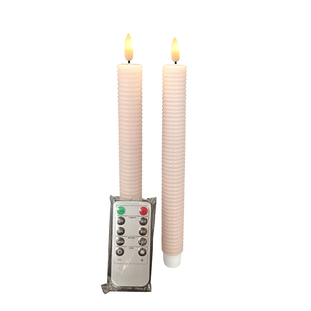 LED Stacked Thin Cylindrical Candle