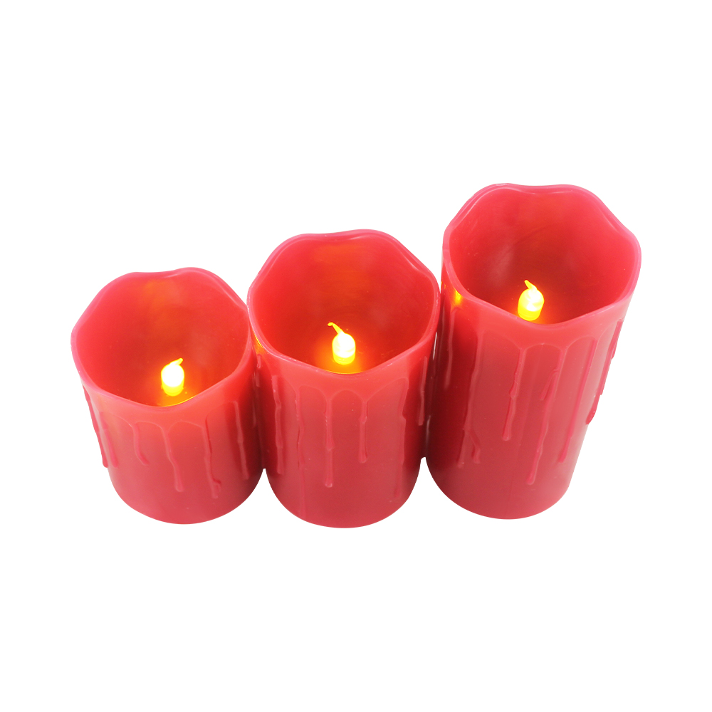 Flameless Melted Electronic Candle