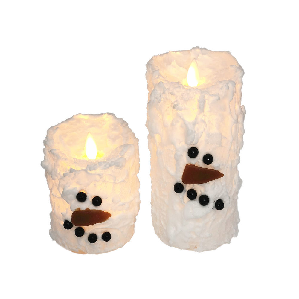 Snowman Electronic LED Dancing Candle