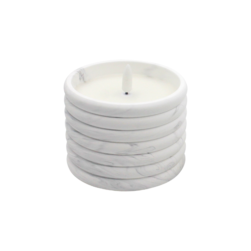 Texture Cement-Based LED Candle