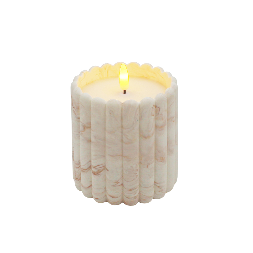 Soft Light Sensing Cement LED Candle