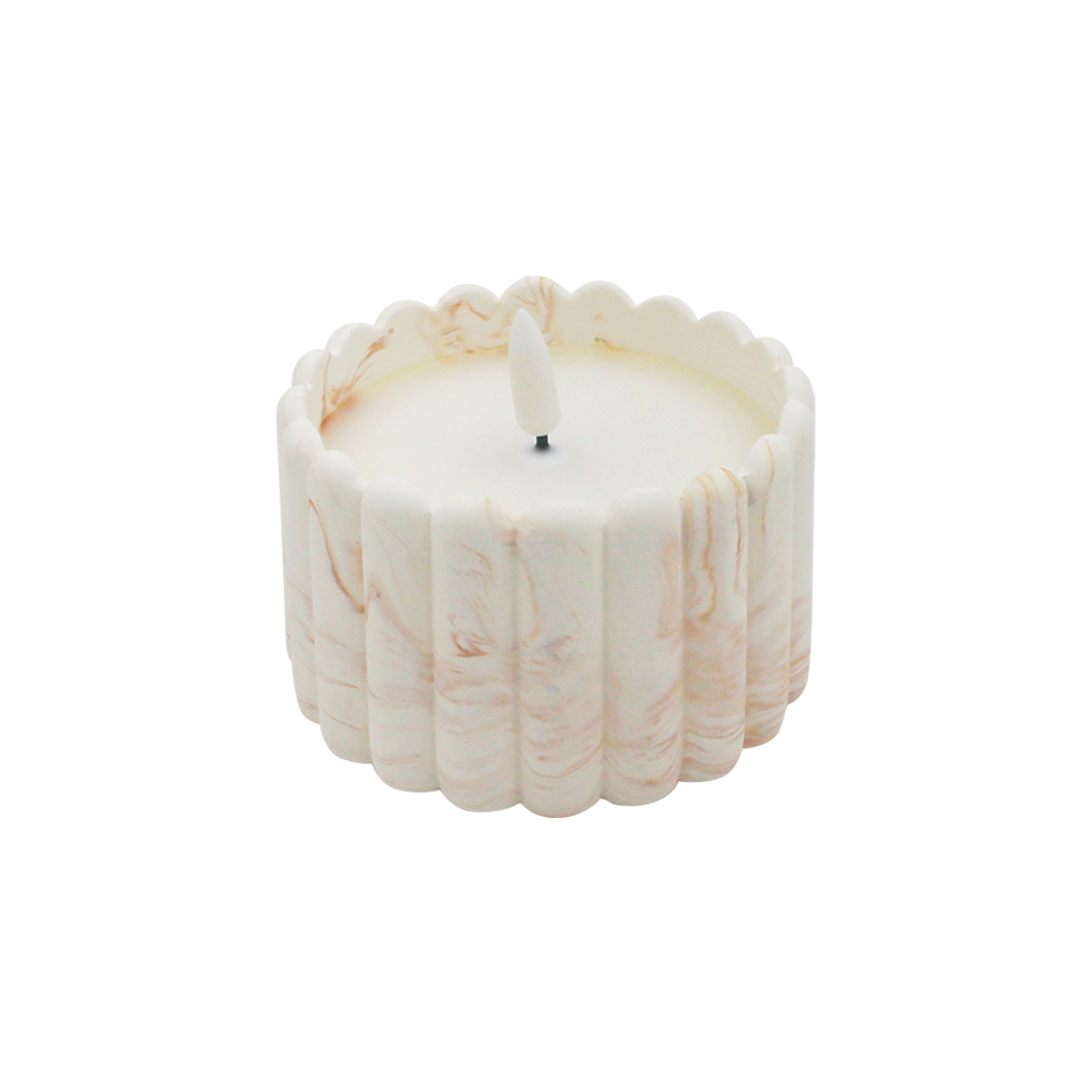 Soft Light Sensing Cement LED Candle