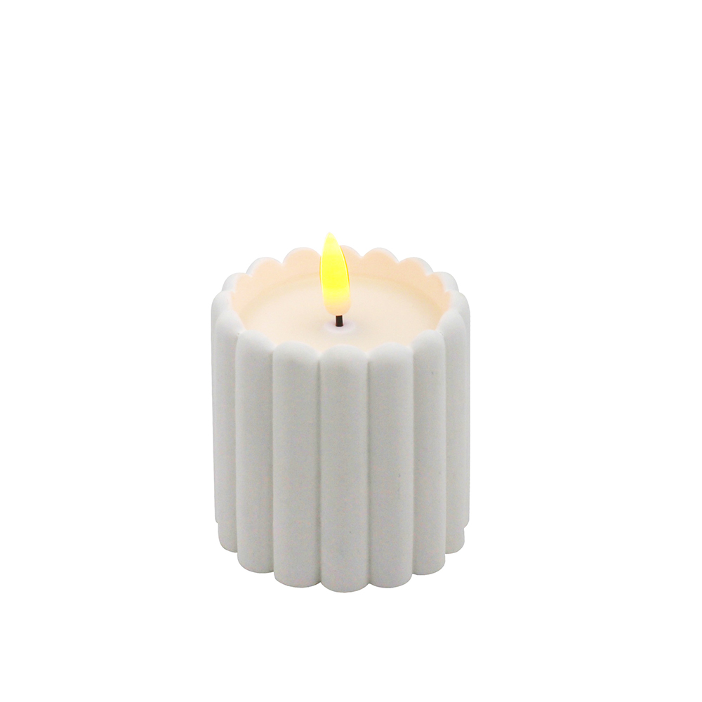 Soft Light Sensing Cement LED Candle