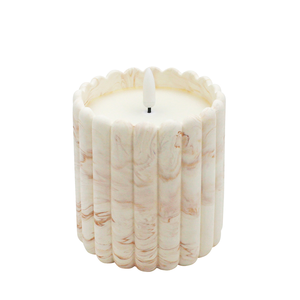 Soft Light Sensing Cement LED Candle