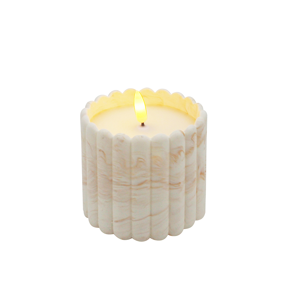 Soft Light Sensing Cement LED Candle