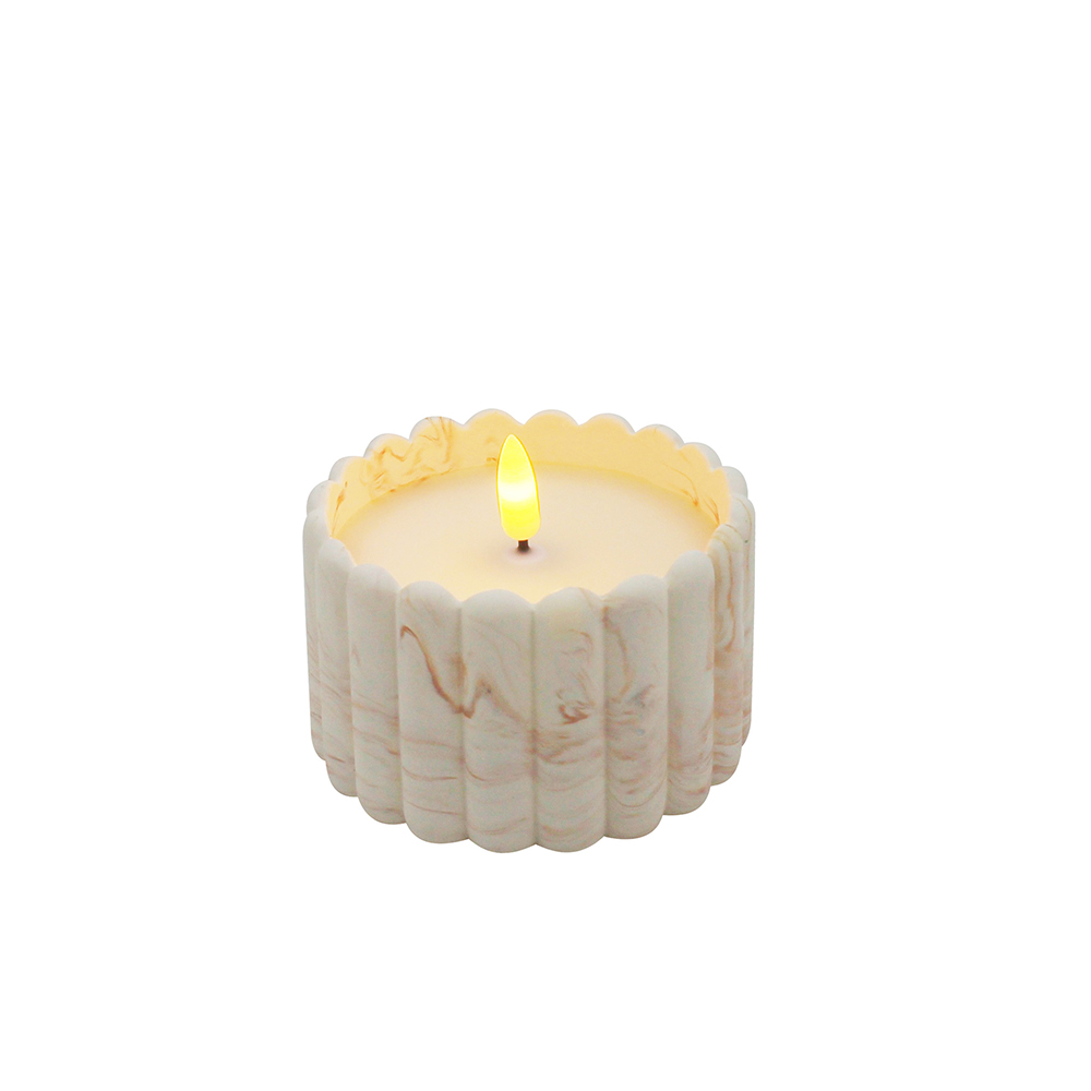 Soft Light Sensing Cement LED Candle