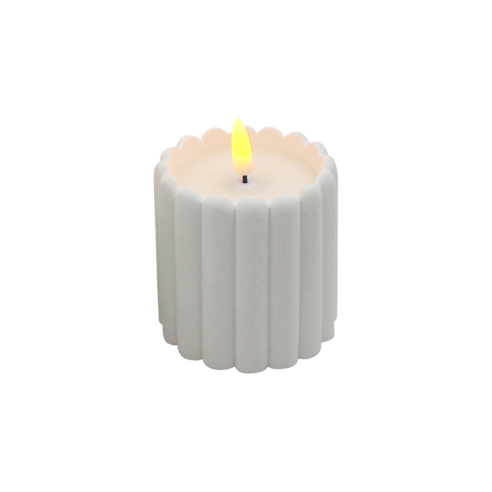 Soft Light Sensing Cement LED Candle