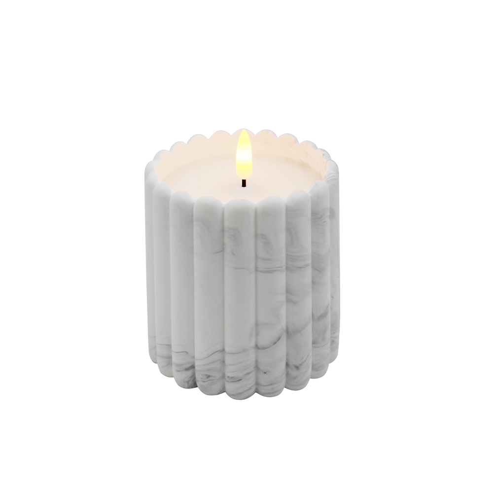 Soft Light Sensing Cement LED Candle