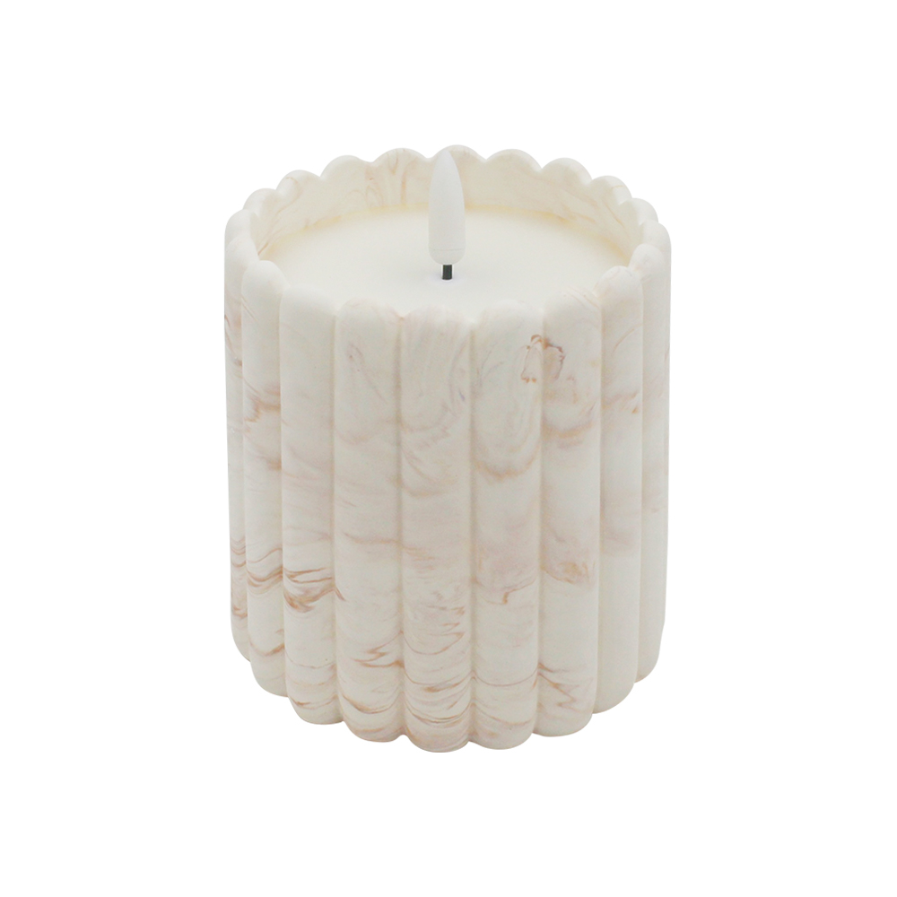 Soft Light Sensing Cement LED Candle