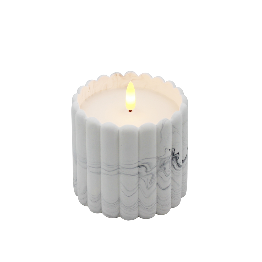 Soft Light Sensing Cement LED Candle