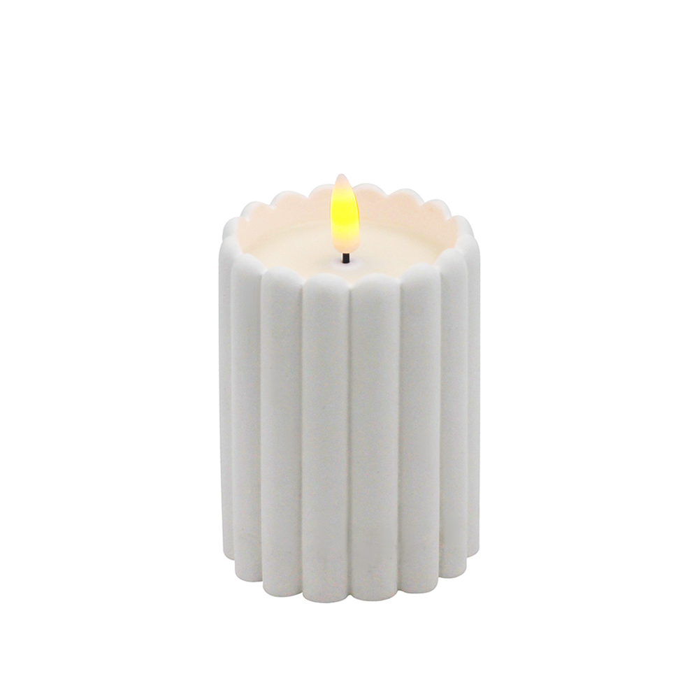 Soft Light Sensing Cement LED Candle